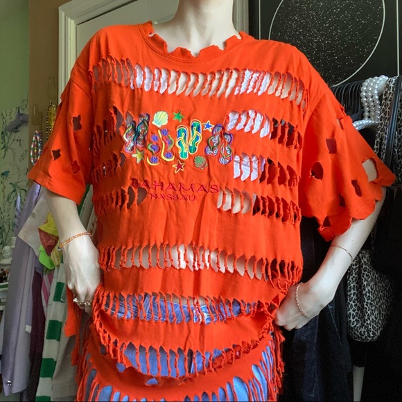 ✨SOLD✨ swimsuit orange cover up - Picture 2 of 10